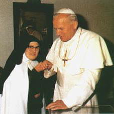 Siostra Łucja dos Santos i Jan Paweł II