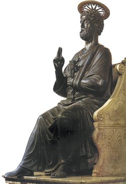 Figura sw. Piotra w bazylice św. Piotra w Rzymie
